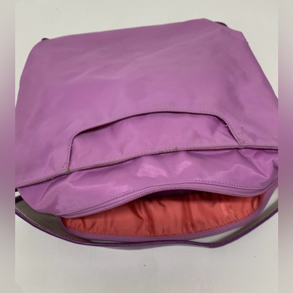 Tumi Magenta Lavender Durable Ballistic Nylon Tote Handbag Purse - Picture 7 of 15